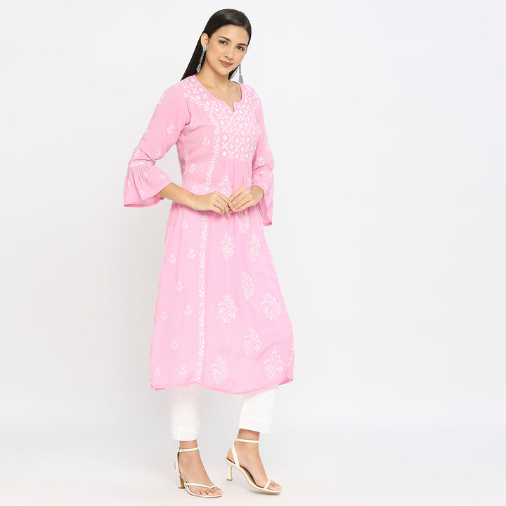 Siya modal chikankari kurti