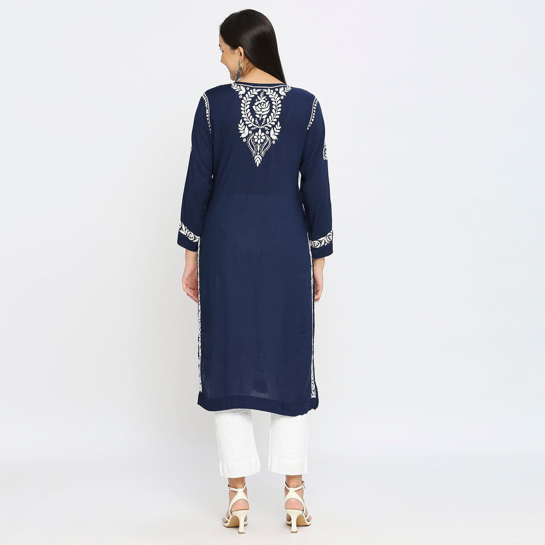 Saira modal Chikankari Long Kurti