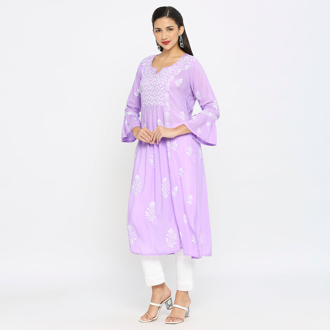 Siya modal chikankari kurti