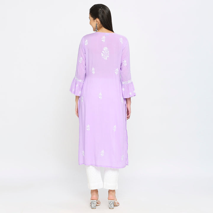 Siya modal chikankari kurti