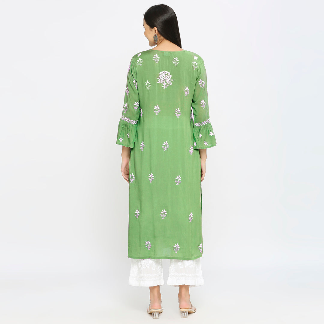 Siya modal chikankari kurti