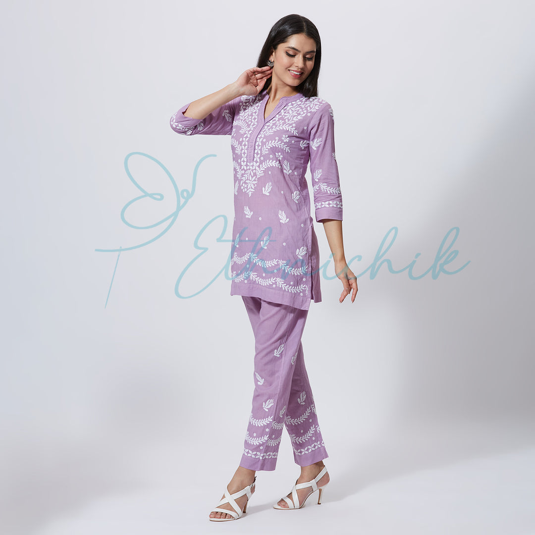 JULIA CHIKANKARI CO-ORD SET