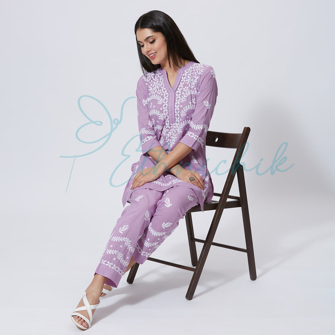 JULIA CHIKANKARI CO-ORD SET