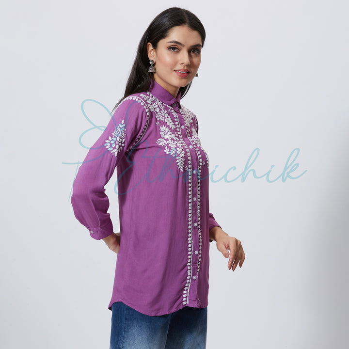 AZRA MODAL CHIKANKARI SHIRT