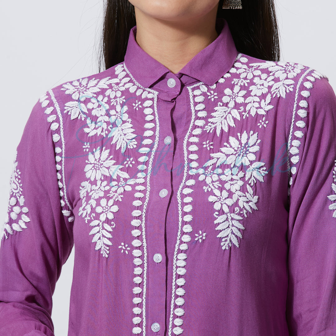 AZRA MODAL CHIKANKARI SHIRT