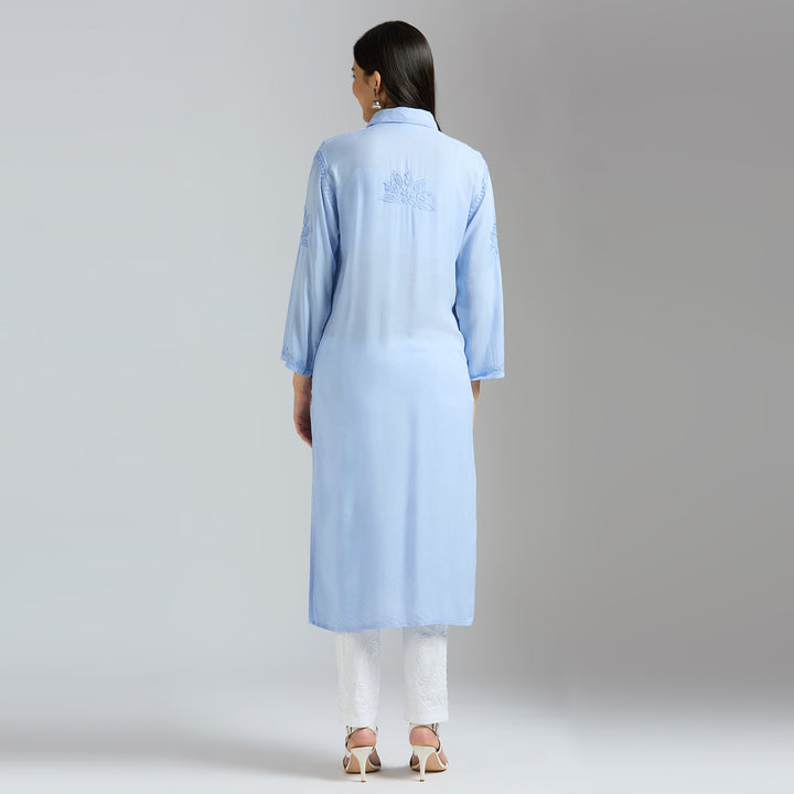 CAROLINA MODAL CHIKANKARI LONG SHIRT