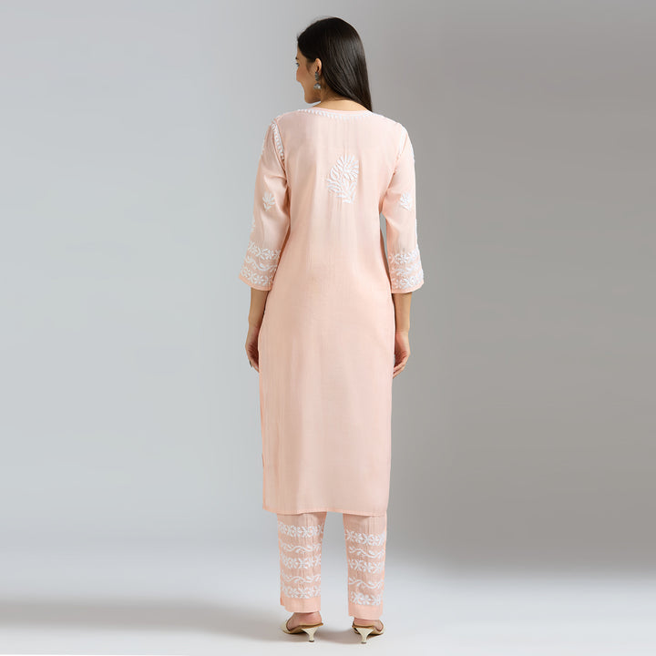 ARYA MUSLIN CHIKANKARI CO-ORD SET