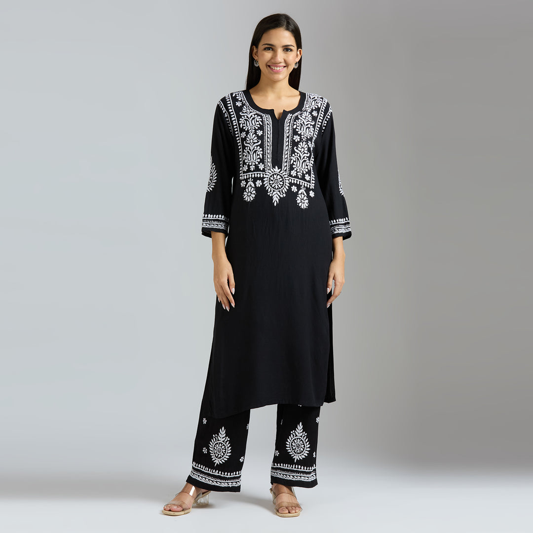 RINAYA RAYON CHIKANKARI CO-ORD SET