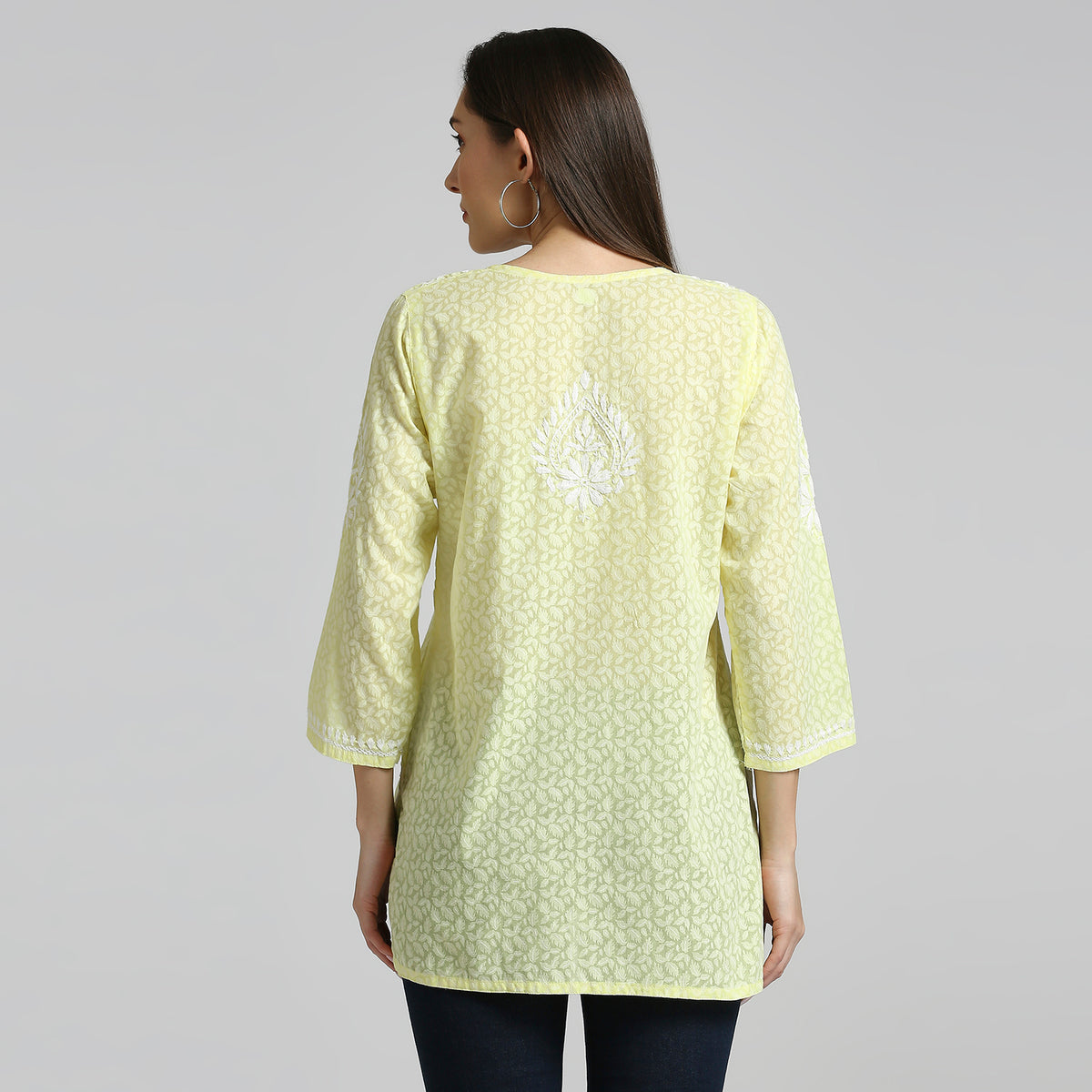 Roohi Brasso Chikankari Short Kurti