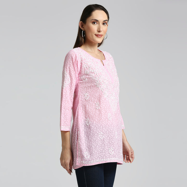 ROOHI BRASSO CHIKANKARI SHORT KURTI