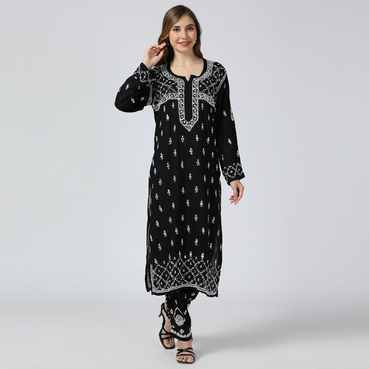 MODAL CHIKANKARI CO-ORD SET