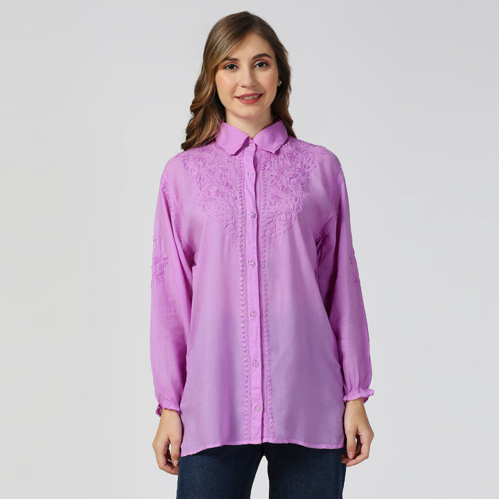 JADE MODAL CHIKANKARI SHIRT