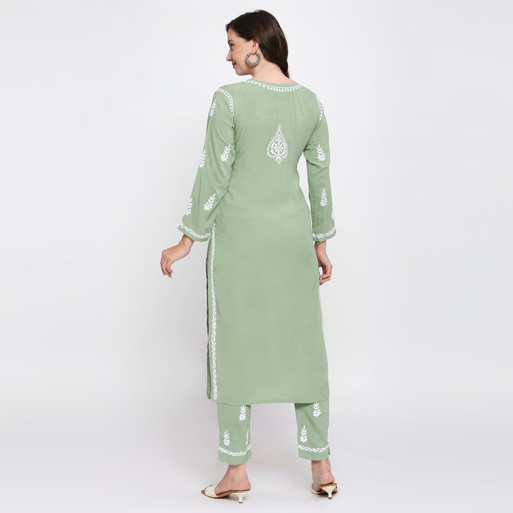 MODAL CHIKANKARI CO-ORD SET