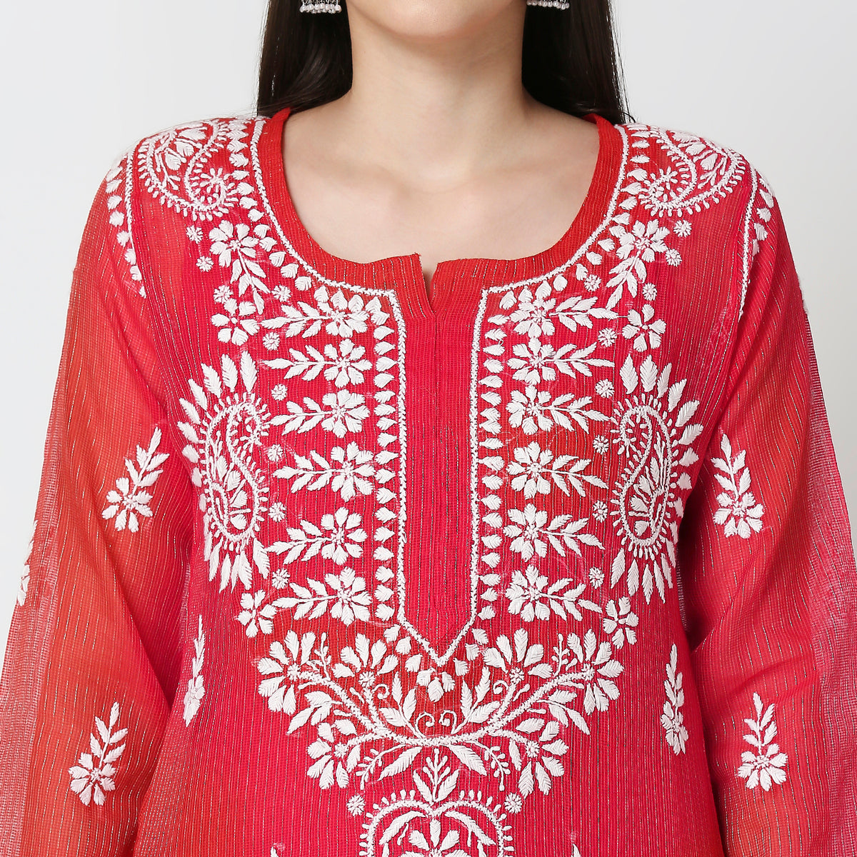 Chanderi Chikankari Co-Ord Set
