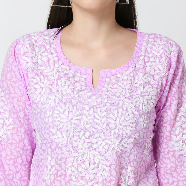 ROOHI BRASSO CHIKANKARI SHORT KURTI