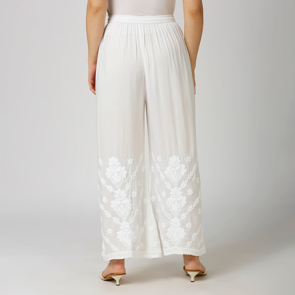 Sc Cotton Chikankari Palazo