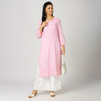 Sc Cotton Chikankari Palazo