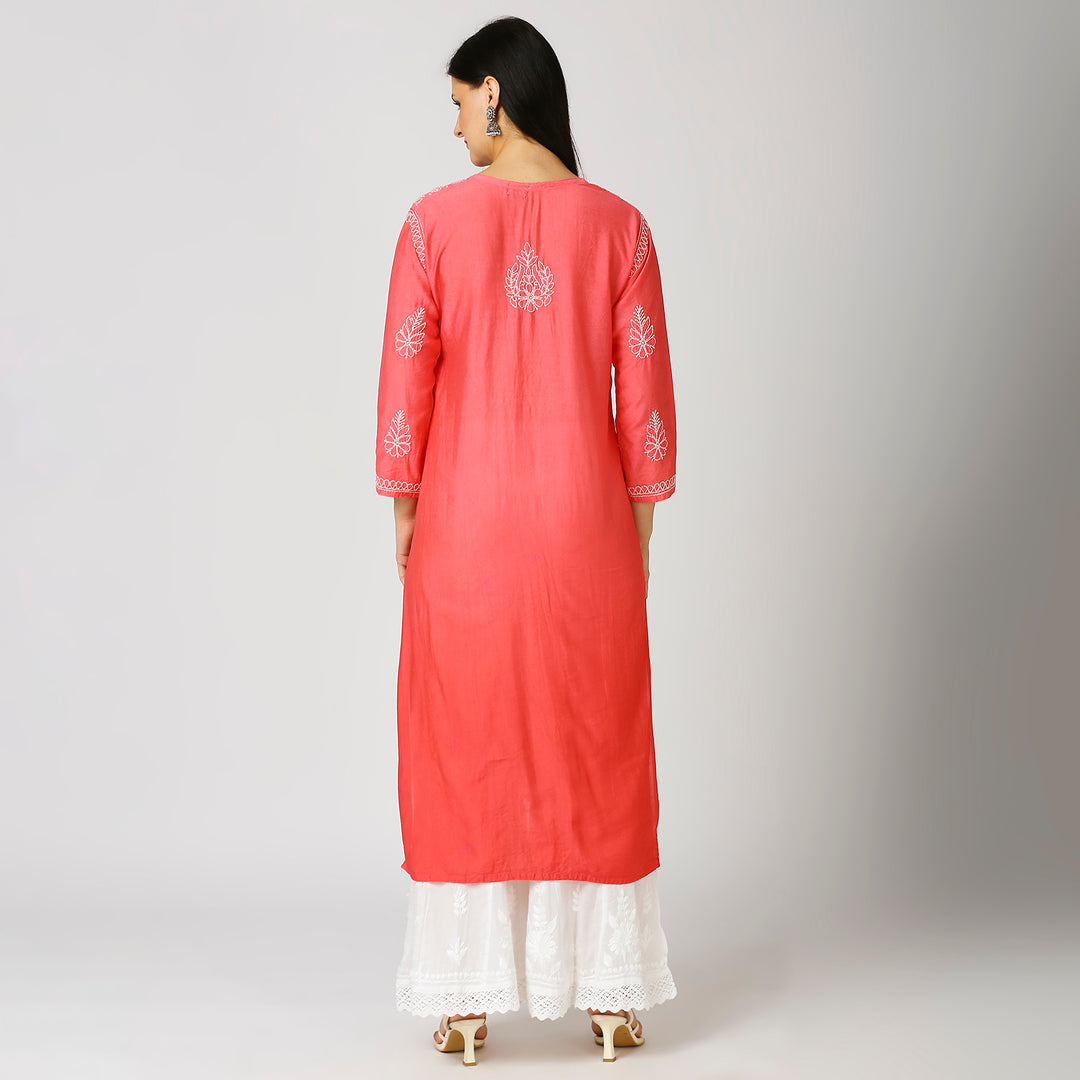 MAHEK CHANDERI CHIKANKARI KURTI