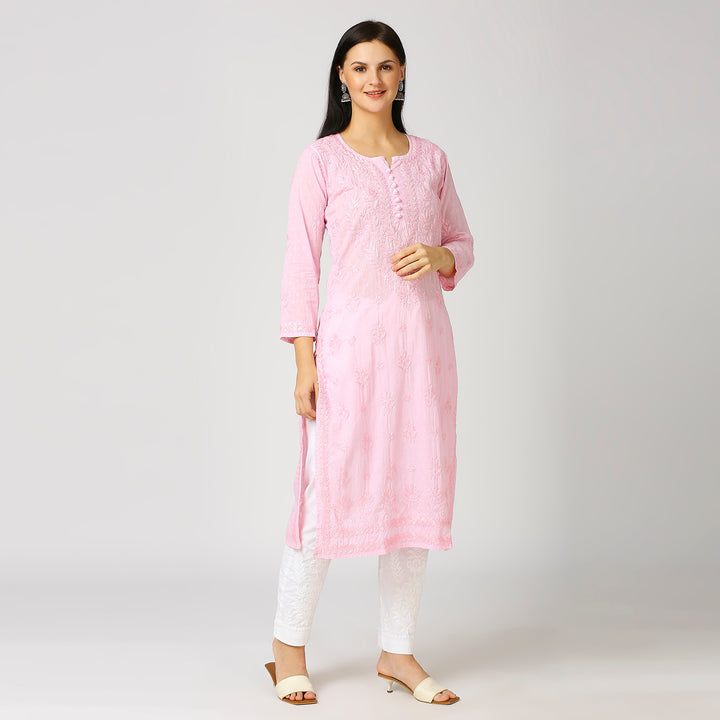 MAAHI DOBBY COTTON CHIKANKARI KURTI