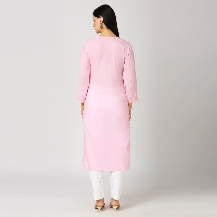 MAAHI DOBBY COTTON CHIKANKARI KURTI