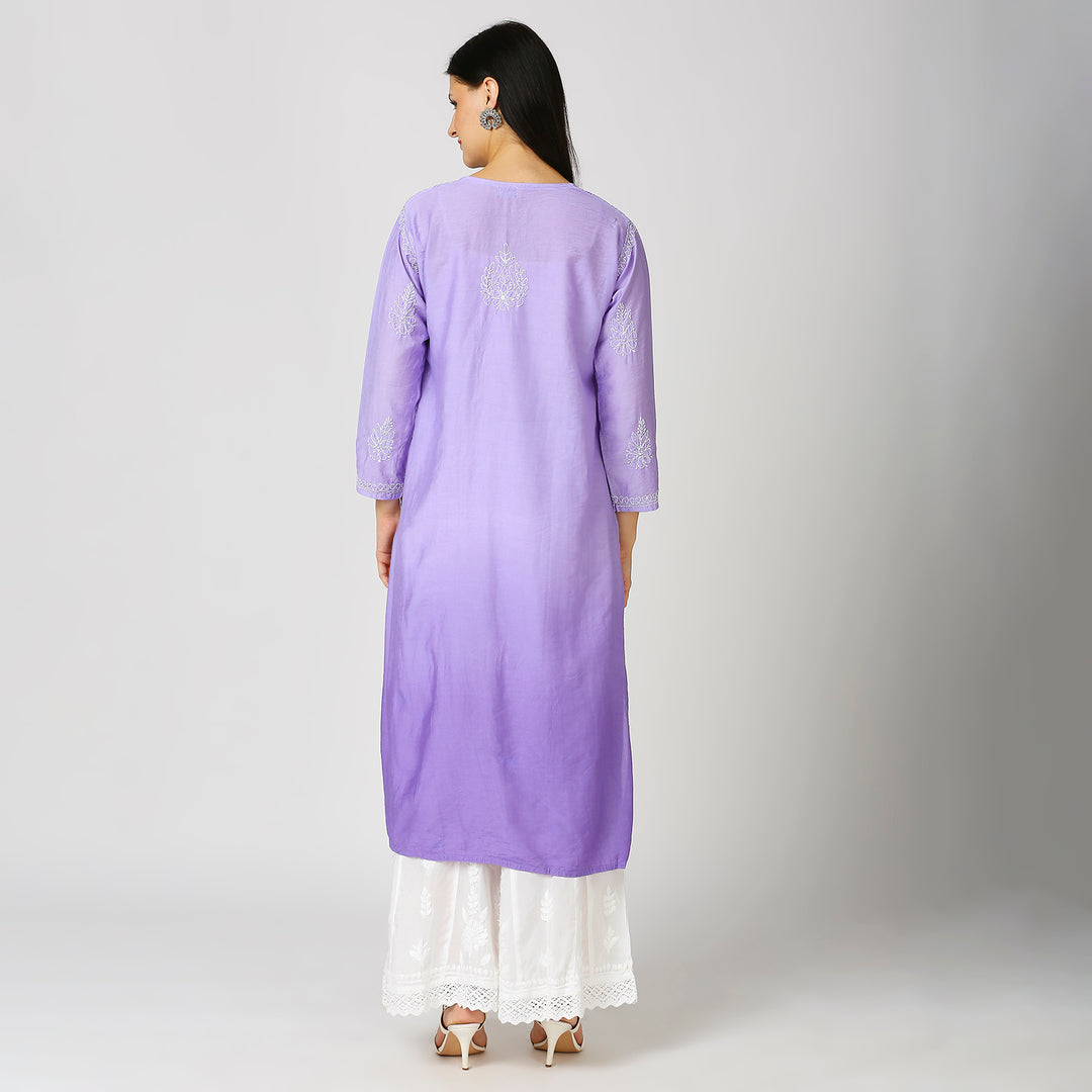 MAHEK CHANDERI CHIKANKARI KURTI