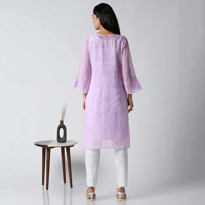 NAJMA KOTA DORIYA CHIKANKARI LONG KURTI