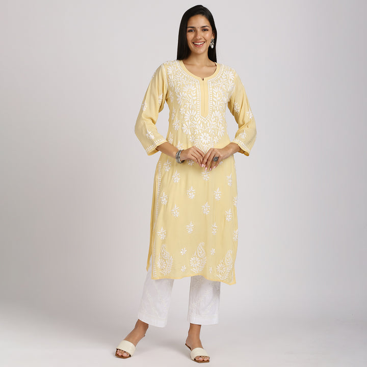 REHANA CHIKANKARI MODAL LONG KURTI