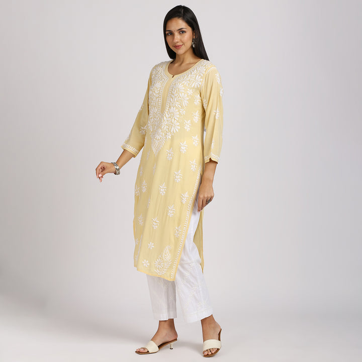 REHANA CHIKANKARI MODAL LONG KURTI