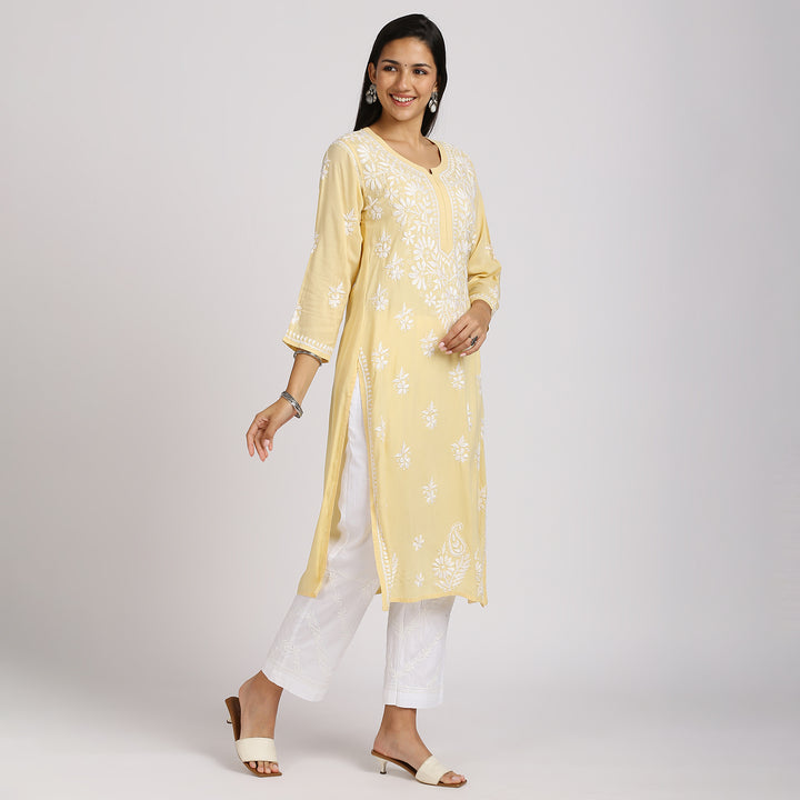 REHANA CHIKANKARI MODAL LONG KURTI