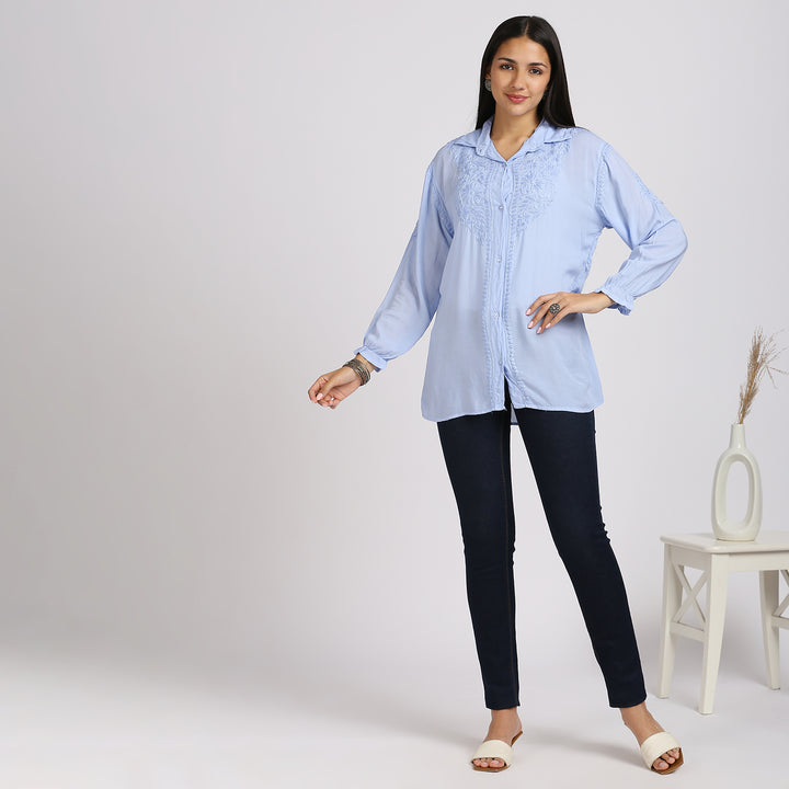 JADE MODAL CHIKANKARI SHIRT