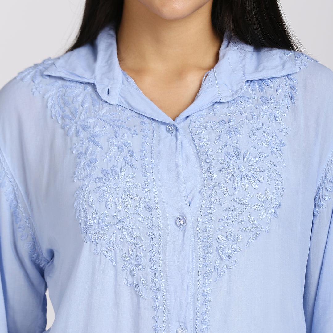 JADE MODAL CHIKANKARI SHIRT