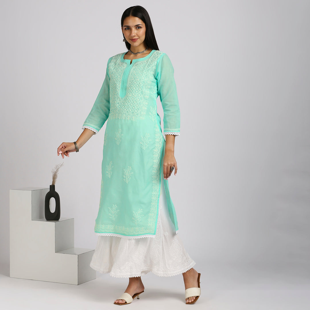 SIMRA VOIL LONG KURTI