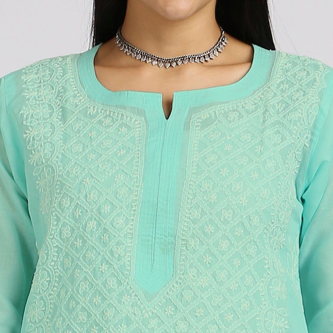 SIMRA VOIL LONG KURTI