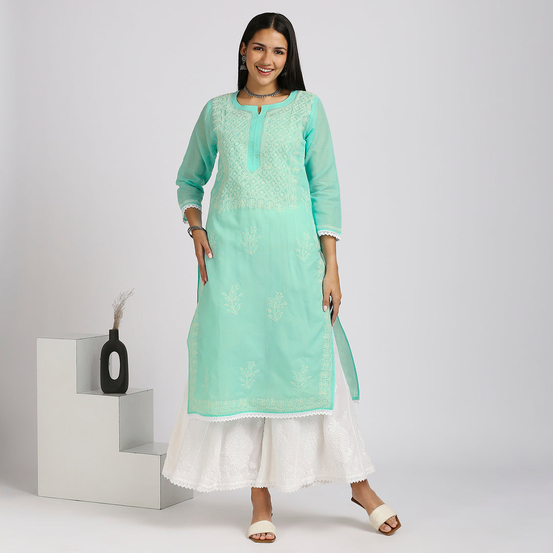 SIMRA VOIL LONG KURTI