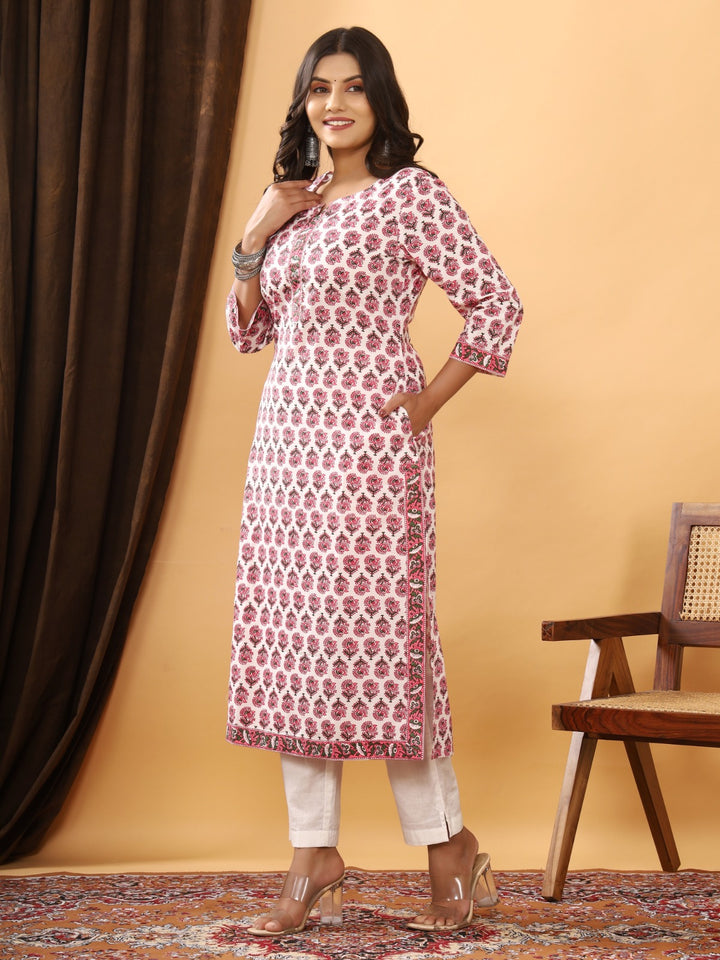 LAVANYA COTTON PRINTED LONG KURTI