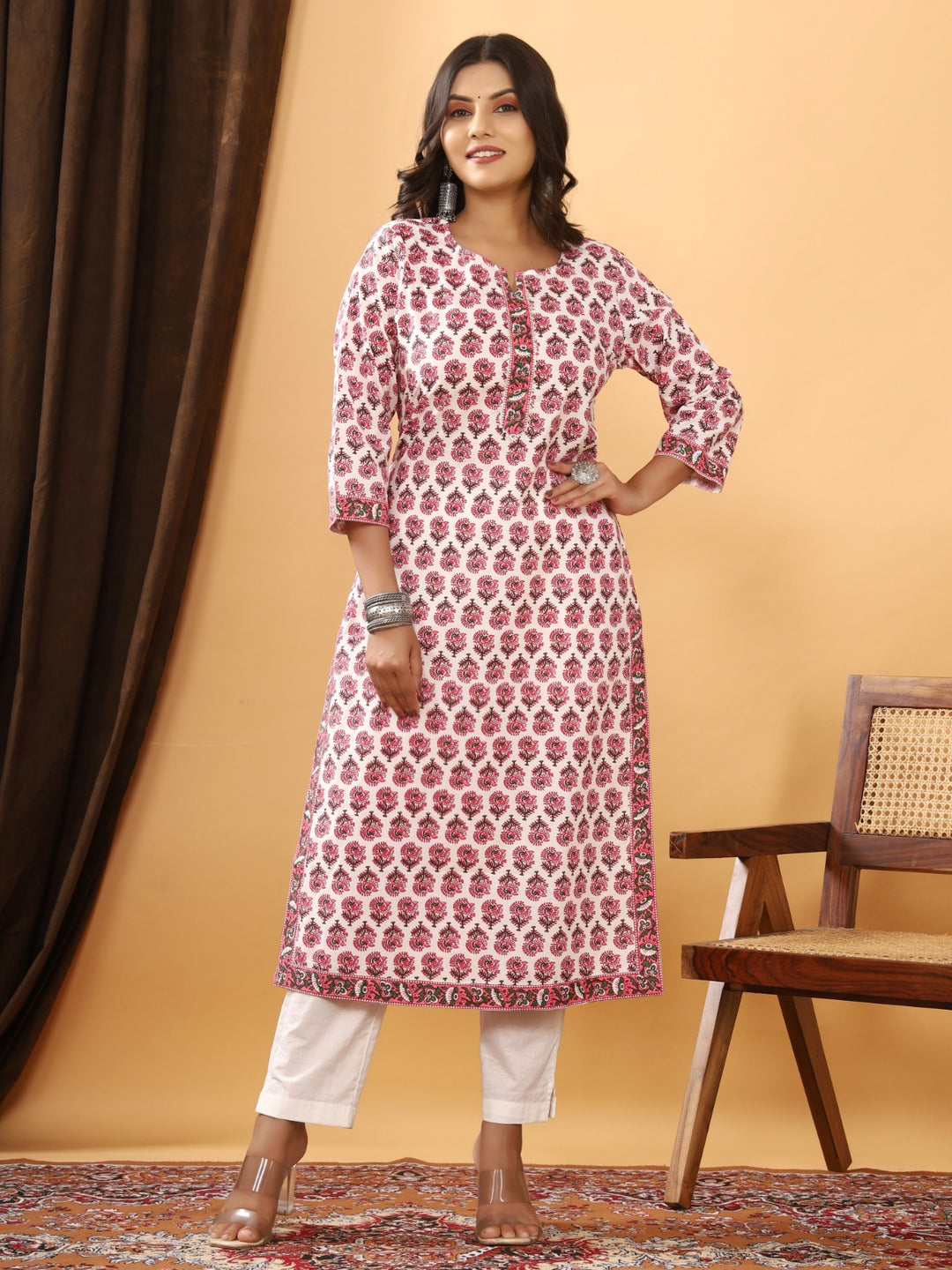 LAVANYA COTTON PRINTED LONG KURTI