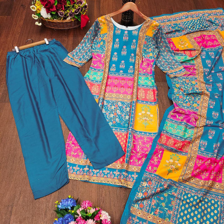 RAASHA PRINTED DUPATTA SET