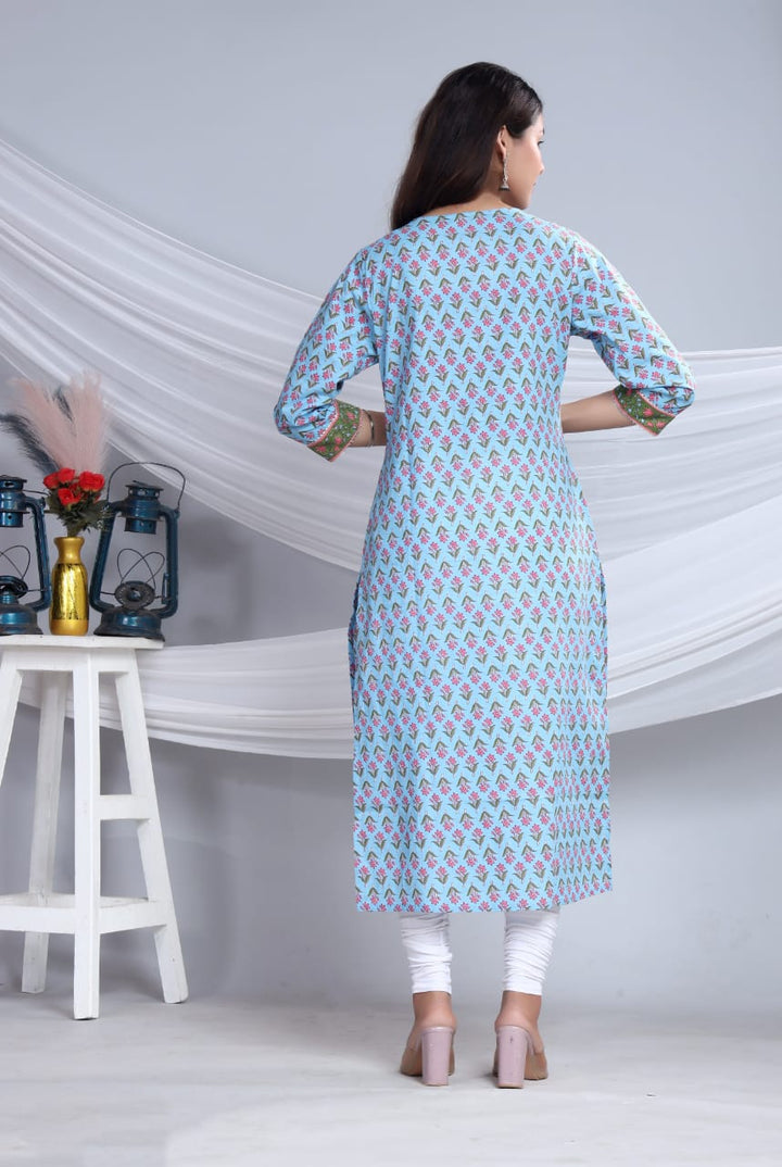 MAANYA COTTON PRINTED LONG KURTI