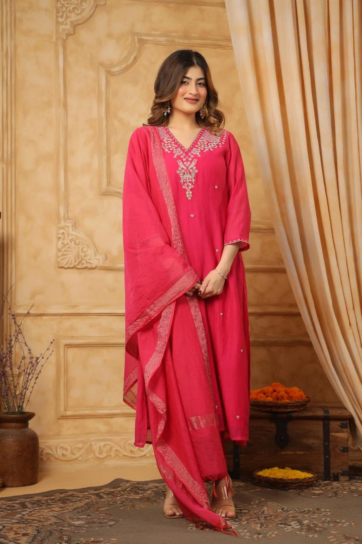 AKSHI MUSLIN DRESS WITH DUPATTA