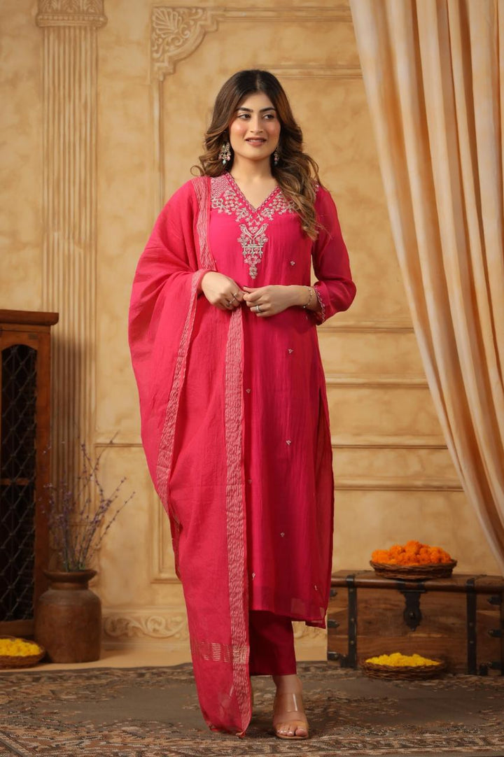 AKSHI MUSLIN DRESS WITH DUPATTA