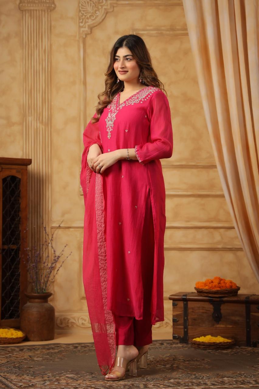 AKSHI MUSLIN DRESS WITH DUPATTA