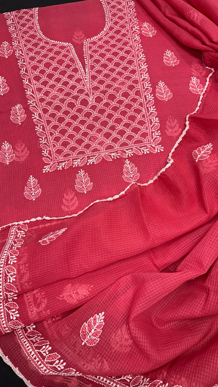 Kota Chikankari Unstitched Dresses