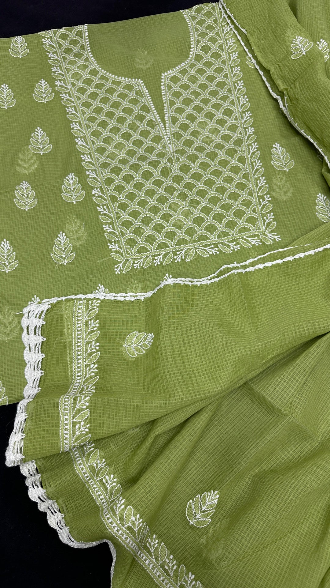 Kota Chikankari Unstitched Dresses