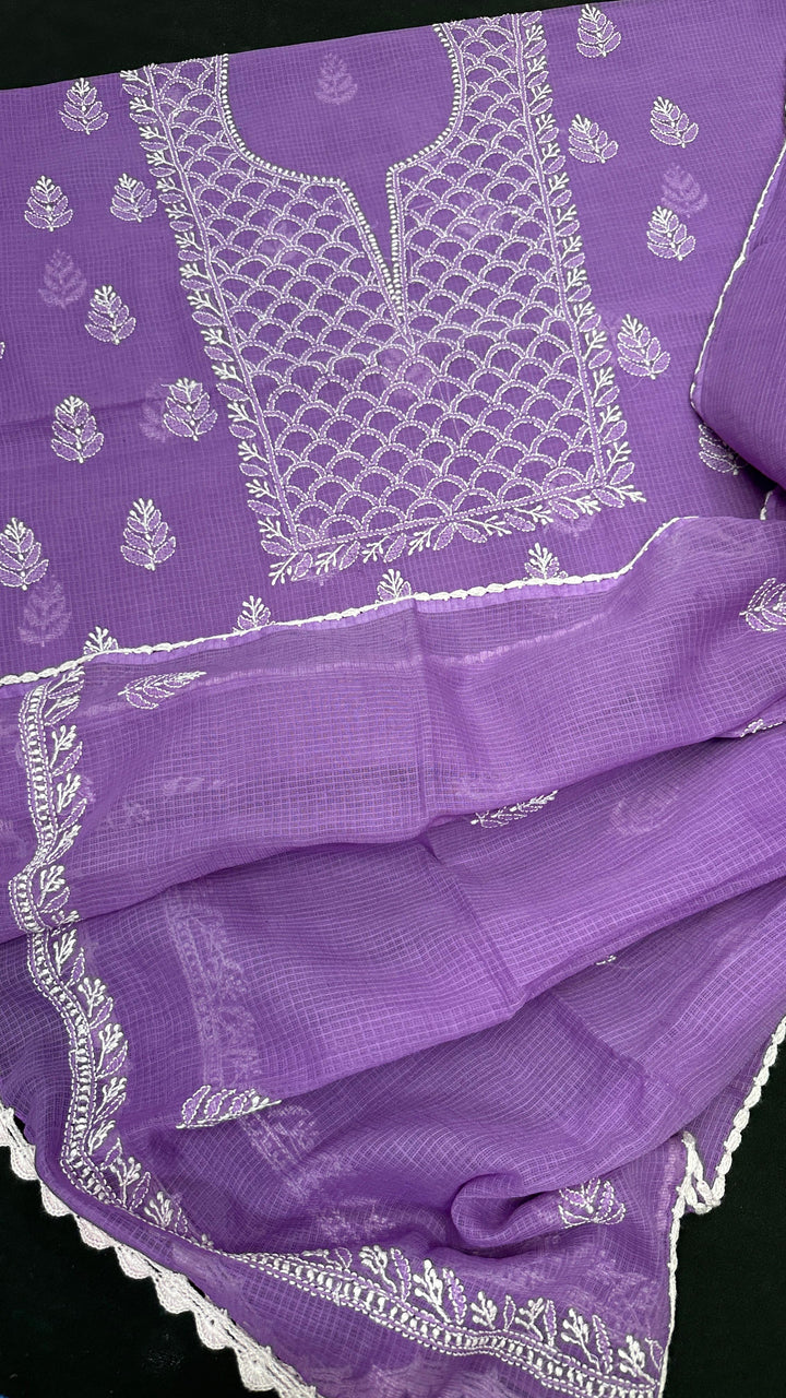 Kota Chikankari Kurta Dupatta set