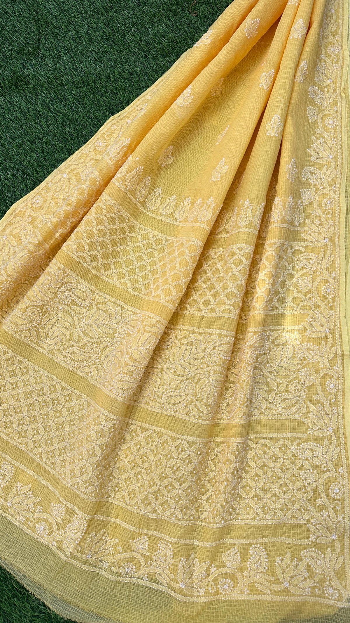 Kota Doriya Chikankari Saree